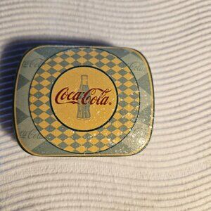 Coca Cola Pill or Trinket Boxes with Green Plaid